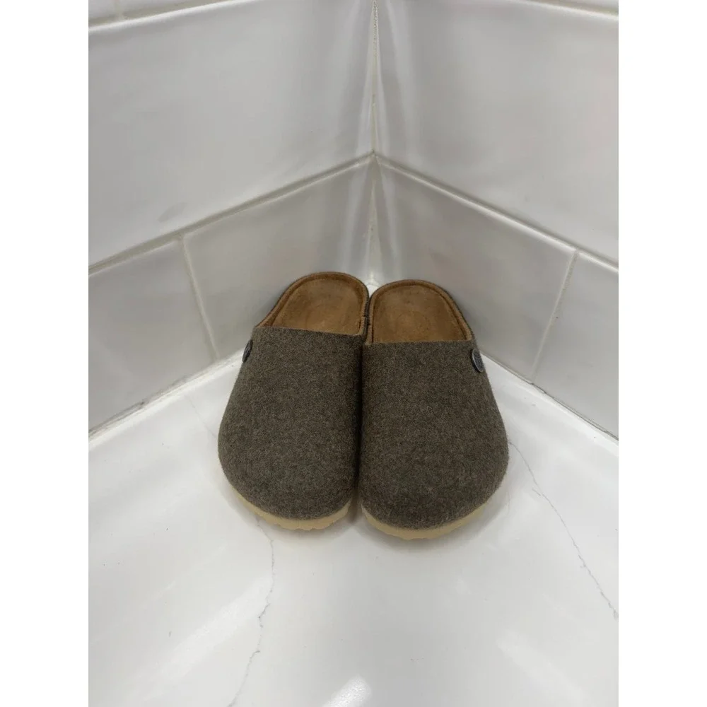 BIRKENSTOCK kids‎ 8 Kaprun rive Felt Clogs Doubleface Khaki